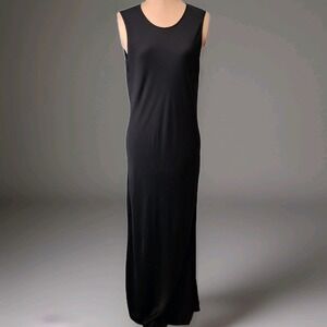 knee length dresses for ladies Naadam Silk Cashmere Midi Tank Dress in Cement